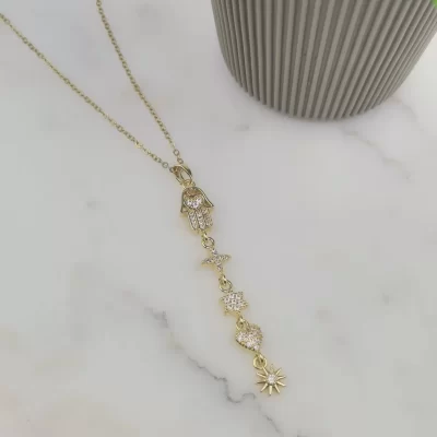 Çelik Y Model Kolye